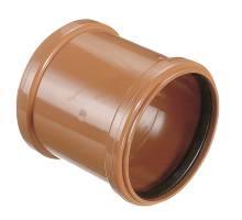 PVC kloakskydemuffe 110 mm rød